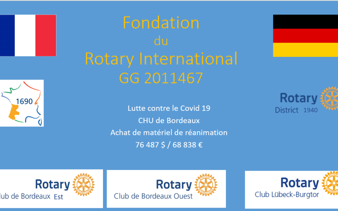 COVID-19 / Le Rotary se mobilise!